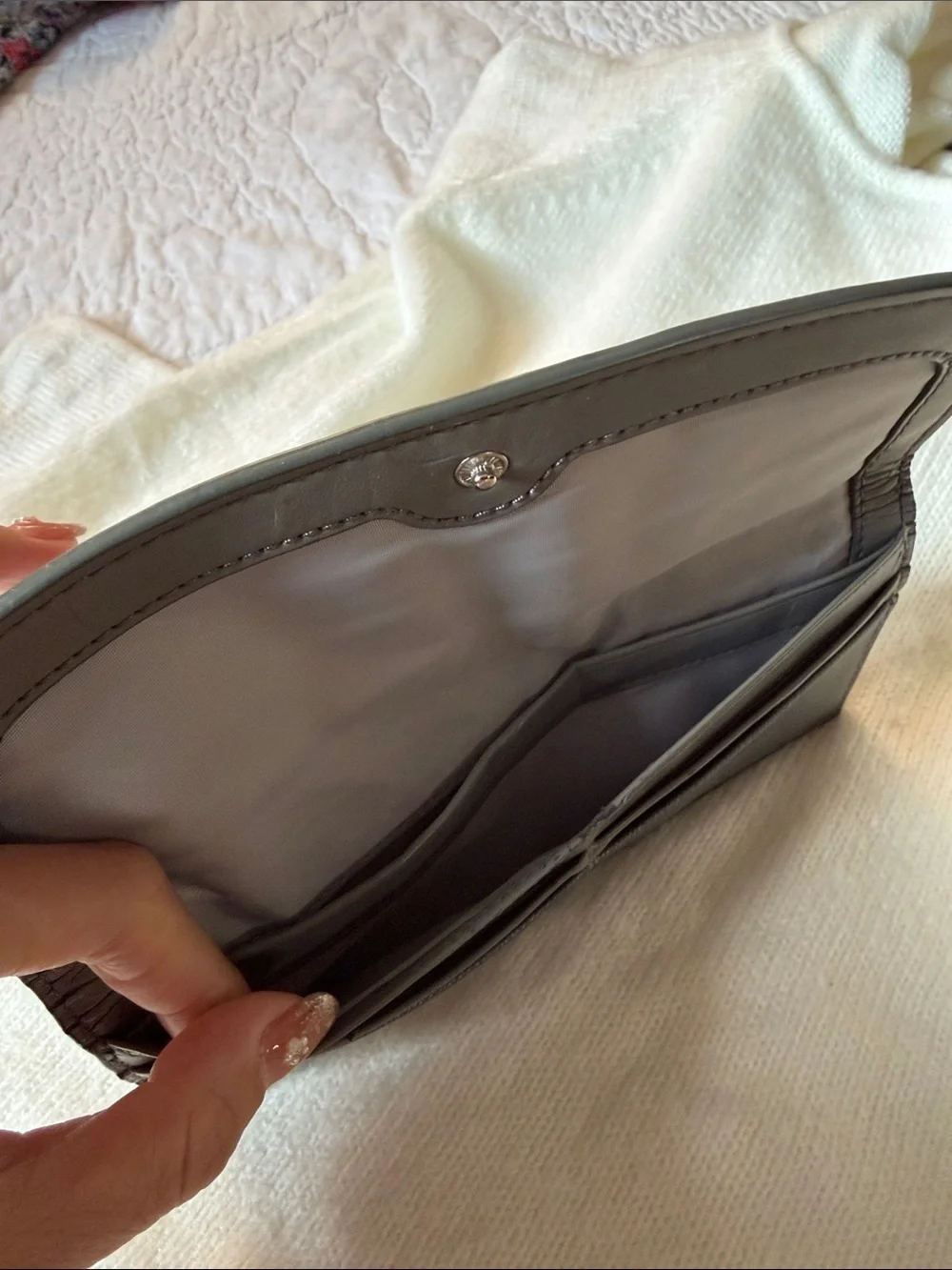 Coach Gray Envelope Wallet